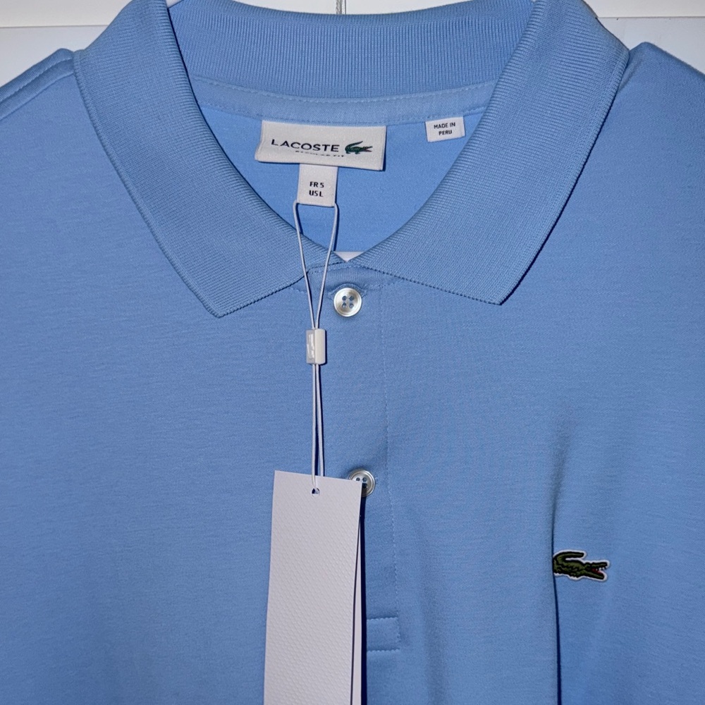 Lacoste Men’s Polo Shirt - Sky Blue - Picture 3 of 8